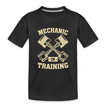 Mechanic In Training Automobile Mechanic Car Mecha - Kinder Premium Bio T-Shirt - Schwarz - Vorne