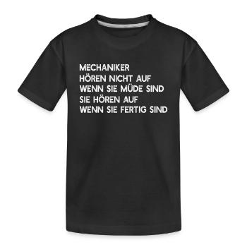 Automechaniker Kfz Schrauber Kfz-Mechaniker - Kinder Premium Bio T-Shirt - Schwarz - Vorne