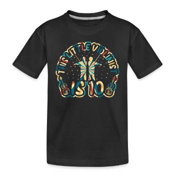 This Little Violinist Is 10 Violin Lover Kid Violi - Kinder Premium Bio T-Shirt - Schwarz - Vorne