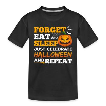 Halloween Party Halloween Celebrate Halloween Pump - Kids' Premium Organic T-Shirt - black - Front