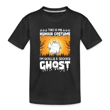 Drôle de fantôme d’Halloween - Je suis vraiment un fantôme effrayant - T-shirt bio Premium Enfant - noir - Devant
