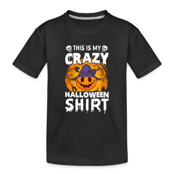 C’est ma chemise d’Halloween folle - Halloween drôle - T-shirt bio Premium Enfant - noir - Devant