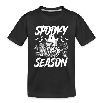 Halloween Spooky Season - Fête d’Halloween drôle - T-shirt bio Premium Enfant - noir - Devant