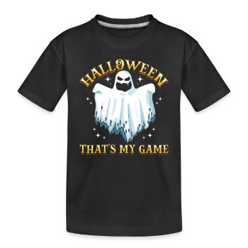 Halloween That's My Game - Funny Halloween Party G - Kids' Premium Organic T-Shirt - black - Front