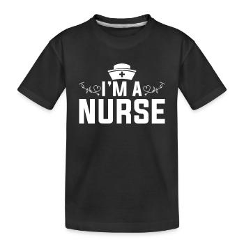 Registered Nurse Hospice Nurse Hospital Nurse - I' - Kinder Premium Bio T-Shirt - Schwarz - Vorne