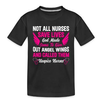 Nursing Nurse Hospice Nurses - Kinder Premium Bio T-Shirt - Schwarz - Vorne