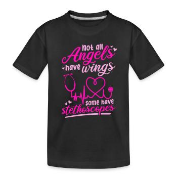 Infirmière autorisée Infirmière hospitalière Vie d’infirmière - T-shirt bio Premium Enfant - noir - Devant