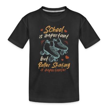 Roller Skating Kids Roller Skates Roller Skater Ki - Kinder Premium Bio T-Shirt - Schwarz - Vorne