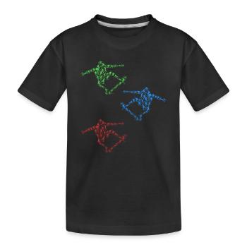 Skateboard Silhouette Skatepark Skateboarder Si - T-shirt bio Premium Enfant - noir - Devant