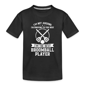 Broomball Sports Broomball Odds - Best Broomball P - Kids' Premium Organic T-Shirt - black - Front