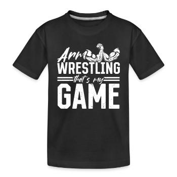 Bras de fer Armwrestling - Bras de fer That’s M - T-shirt bio Premium Enfant - noir - Devant