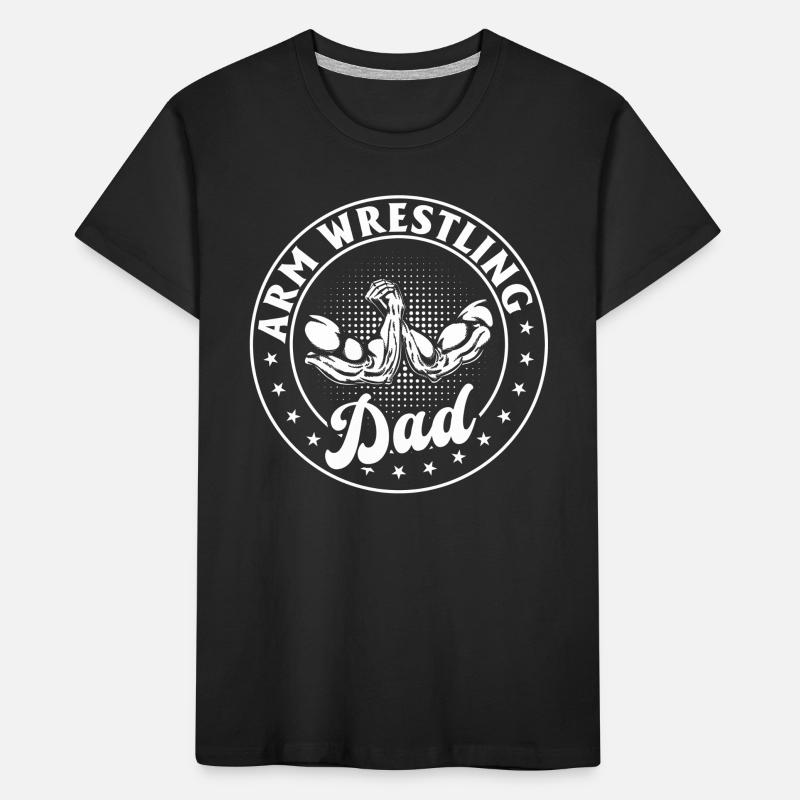 bras de fer papa bras de fer bras de fer papa T-shirt bio Premium Enfant