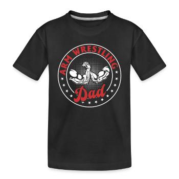 Bras de fer Papa Bras de fer Bras de fer Papa - T-shirt bio Premium Enfant - noir - Devant