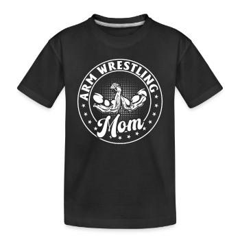Bras de fer Maman Bras de fer Bras de fer Maman - T-shirt bio Premium Enfant - noir - Devant