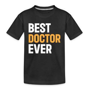 Best Doctor Ever - Emergency Doctor - Kinder Premium Bio T-Shirt - Schwarz - Vorne