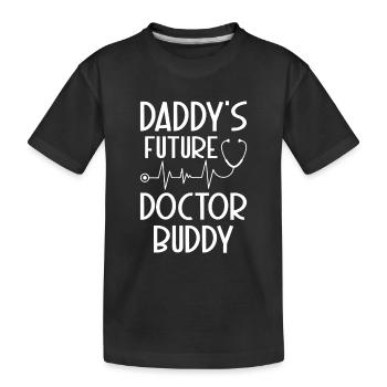 Doctor Baby - Daddy's Future Doctor Buddy - Kinder Premium Bio T-Shirt - Schwarz - Vorne