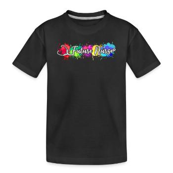 Future Nurse Infirmière pour tout-petits - T-shirt bio Premium Enfant - noir - Devant
