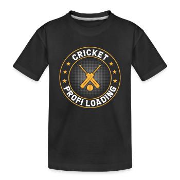 Cricket Professional Loading - Cricketing Cricketer Crick - T-shirt bio Premium Enfant - noir - Devant