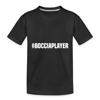 #BocciaPlayer - Joueur de pétanque Joueur de boccia - T-shirt bio Premium Enfant - noir - Devant