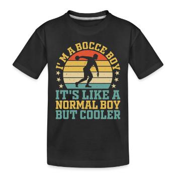 I'm A Bocce Boy - Bocce Ball Player Boy Boccia Pla - Kids' Premium Organic T-Shirt - black - Front