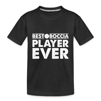 Best Boccia Player Ever - Kinder Premium Bio T-Shirt - Schwarz - Vorne