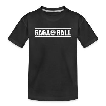 Gagaball Player Funny Gagaball - Kids' Premium Organic T-Shirt - black - Front