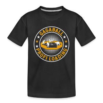 Gagaball Profi Loading - Kinder Premium Bio T-Shirt - Schwarz - Vorne