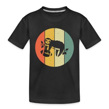 Joueur de football américain Paresseux Joueur de football Slo - T-shirt bio Premium Enfant - noir - Devant