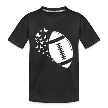 Football Américain Ballon Football Joueur Football Ba - T-shirt bio Premium Enfant - noir - Devant
