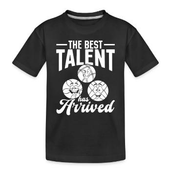 Bocce Ball Player Boccia Balls - The best talent h - Kids' Premium Organic T-Shirt - black - Front