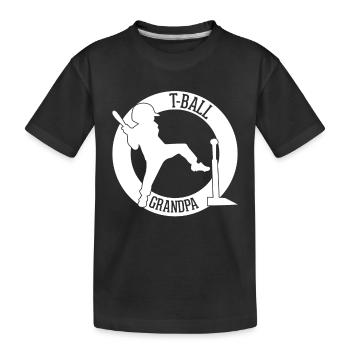 T-Ball Grand-père T-Ball Grand-père Teeball - T-shirt bio Premium Enfant - noir - Devant