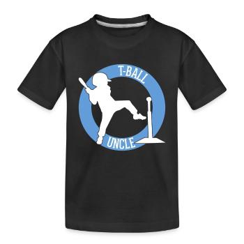 T-Ball Uncle Teeball Uncle T-Ball Player - Kinder Premium Bio T-Shirt - Schwarz - Vorne