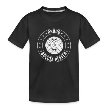 Joueur de pétanque Joueur de pétanque - Proud Boccia Play - T-shirt bio Premium Enfant - noir - Devant