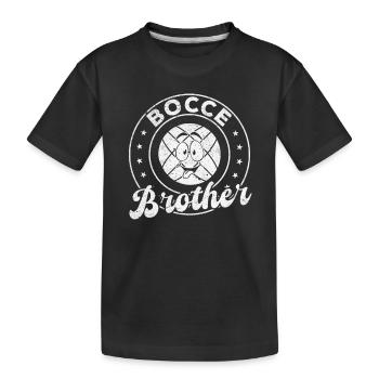 Bocce Ball Player Brother Boccia Player - Bocce Br - Kinder Premium Bio T-Shirt - Schwarz - Vorne