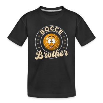 Bocce Brother Bocce Ball Player Brother Boccia Pla - Kinder Premium Bio T-Shirt - Schwarz - Vorne