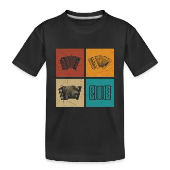 Accordion Instruments Accordionist Air Accordion M - Kids' Premium Organic T-Shirt - black - Front