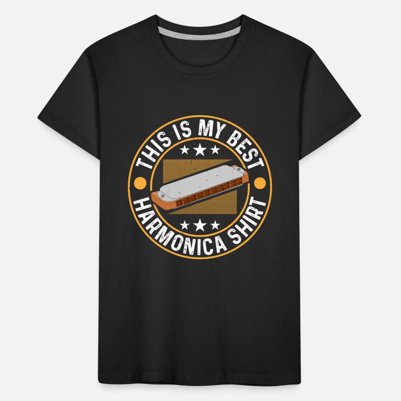 This Is My Best Harmonica Shirt Harmonica Musical Kids' Premium Organic T-Shirt