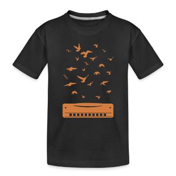 Harmonica Musicien Harmonica Harmonica Inst - T-shirt bio Premium Enfant - noir - Devant
