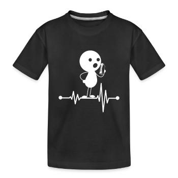 Harmonica Musician Harmonica Player Harmonica Hear - Kinder Premium Bio T-Shirt - Schwarz - Vorne