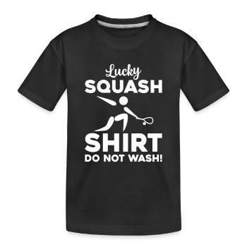 Chemise Lucky Squash Ne pas laver - Funny Squash - T-shirt bio Premium Enfant - noir - Devant