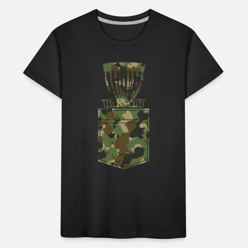 Panier de disc golf - Disc Golf Player Disc Golf T-shirt bio Premium Enfant