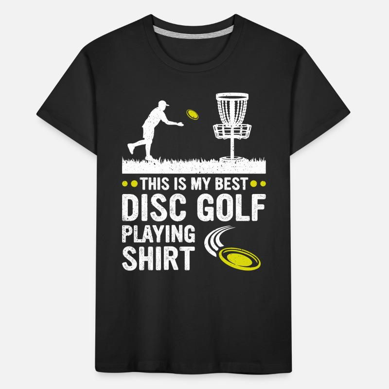 This is my best disc golf playing shirt Disc Golfi Kids' Premium Organic T-Shirt
