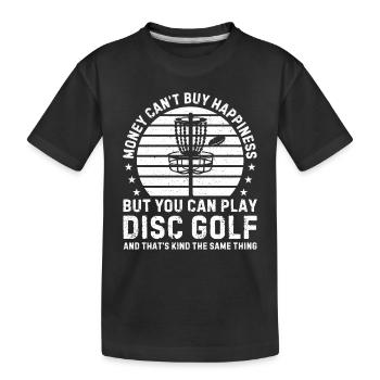 Joueur de disc golf drôle Disc golfeur drôle - T-shirt bio Premium Enfant - noir - Devant