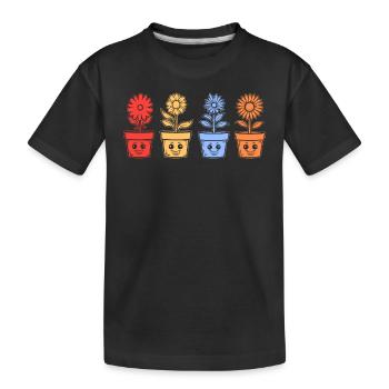 Gardening Funny Flower Plant Lover Hobby Gardener - Kinder Premium Bio T-Shirt - Schwarz - Vorne