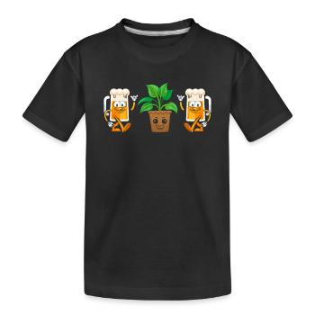 Drôle de jardinage Hobby Jardinier Amoureux des plantes Landsca - T-shirt bio Premium Enfant - noir - Devant