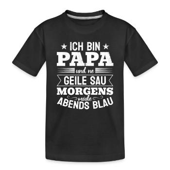 I'm dad and a - Father's Day Dad Father's Day - Kids' Premium Organic T-Shirt - black - Front