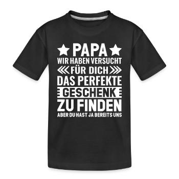 Father's Day Father's Day Gifts Ideas Dad Father's Day Sp - Kids' Premium Organic T-Shirt - black - Front