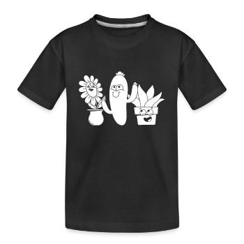 Gardening Hobby Gardener Funny Garden Plants - Kinder Premium Bio T-Shirt - Schwarz - Vorne