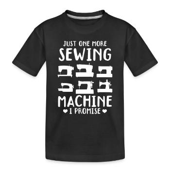 Juste une machine à coudre de plus, je vous le promets - Sewing Lo - T-shirt bio Premium Enfant - noir - Devant