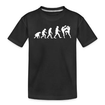 Muay Thai Evolution Muay Thai Fighter Boxe thaïlandaise - T-shirt bio Premium Enfant - noir - Devant